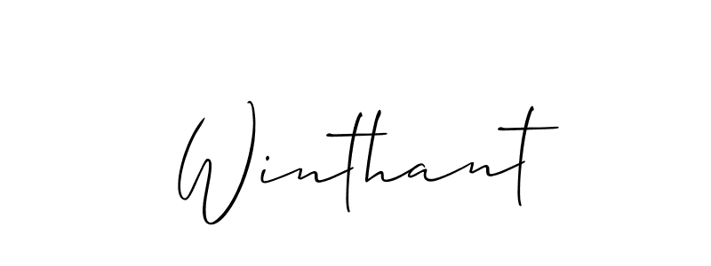 Allison_Script is a professional signature style that is perfect for those who want to add a touch of class to their signature. It is also a great choice for those who want to make their signature more unique. Get Winthant name to fancy signature for free. Winthant signature style 2 images and pictures png