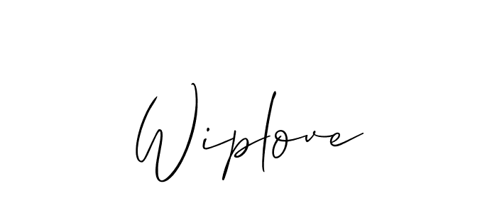 How to Draw Wiplove signature style? Allison_Script is a latest design signature styles for name Wiplove. Wiplove signature style 2 images and pictures png