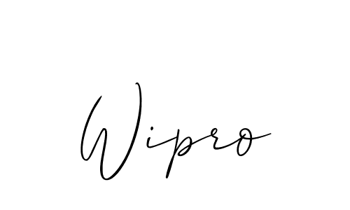 How to Draw Wipro signature style? Allison_Script is a latest design signature styles for name Wipro. Wipro signature style 2 images and pictures png