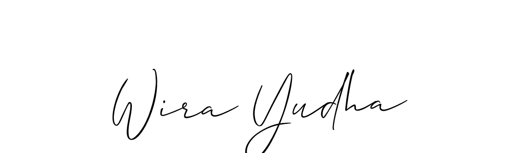 How to make Wira Yudha signature? Allison_Script is a professional autograph style. Create handwritten signature for Wira Yudha name. Wira Yudha signature style 2 images and pictures png