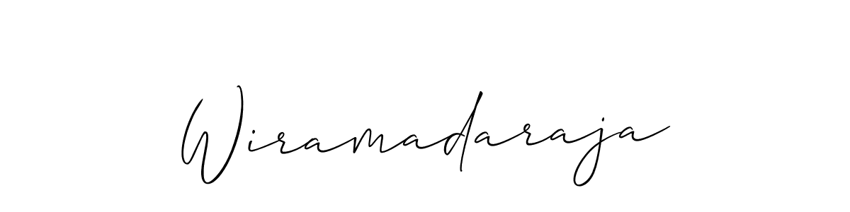 You should practise on your own different ways (Allison_Script) to write your name (Wiramadaraja) in signature. don't let someone else do it for you. Wiramadaraja signature style 2 images and pictures png