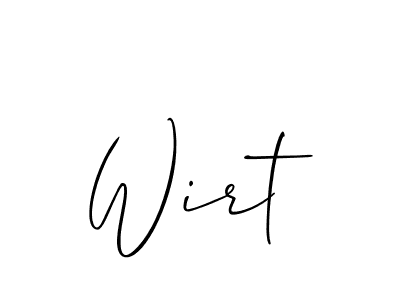 How to make Wirt name signature. Use Allison_Script style for creating short signs online. This is the latest handwritten sign. Wirt signature style 2 images and pictures png