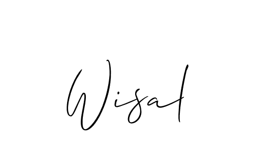 Also You can easily find your signature by using the search form. We will create Wisal name handwritten signature images for you free of cost using Allison_Script sign style. Wisal signature style 2 images and pictures png