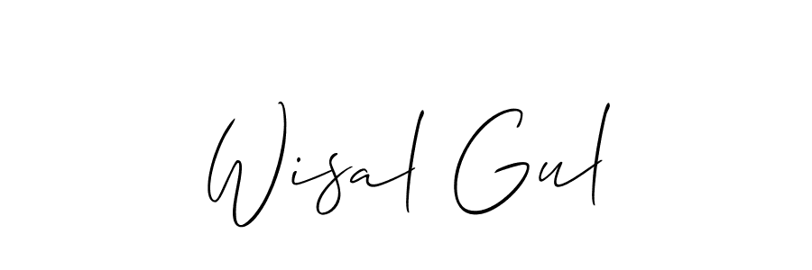 Once you've used our free online signature maker to create your best signature Allison_Script style, it's time to enjoy all of the benefits that Wisal Gul name signing documents. Wisal Gul signature style 2 images and pictures png