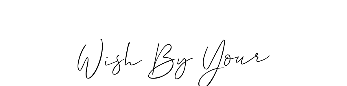 The best way (Allison_Script) to make a short signature is to pick only two or three words in your name. The name Wish By Your include a total of six letters. For converting this name. Wish By Your signature style 2 images and pictures png