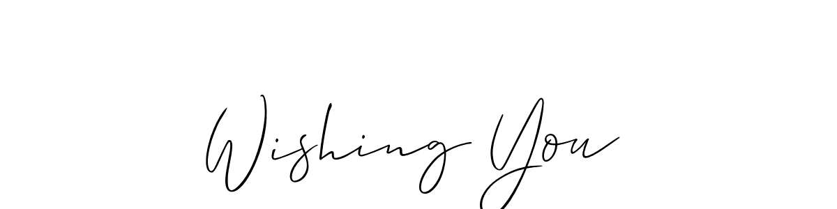 Similarly Allison_Script is the best handwritten signature design. Signature creator online .You can use it as an online autograph creator for name Wishing You . Wishing You  signature style 2 images and pictures png