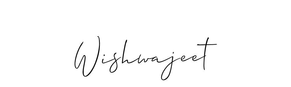 How to Draw Wishwajeet signature style? Allison_Script is a latest design signature styles for name Wishwajeet. Wishwajeet signature style 2 images and pictures png