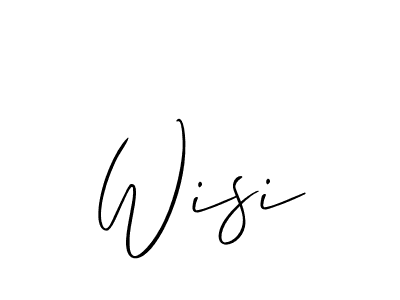 Also we have Wisi name is the best signature style. Create professional handwritten signature collection using Allison_Script autograph style. Wisi signature style 2 images and pictures png