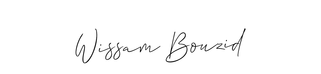 This is the best signature style for the Wissam Bouzid name. Also you like these signature font (Allison_Script). Mix name signature. Wissam Bouzid signature style 2 images and pictures png