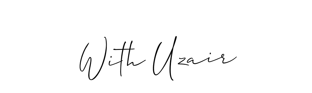 Create a beautiful signature design for name With Uzair. With this signature (Allison_Script) fonts, you can make a handwritten signature for free. With Uzair signature style 2 images and pictures png