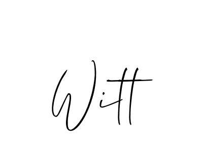 Best and Professional Signature Style for Witt. Allison_Script Best Signature Style Collection. Witt signature style 2 images and pictures png