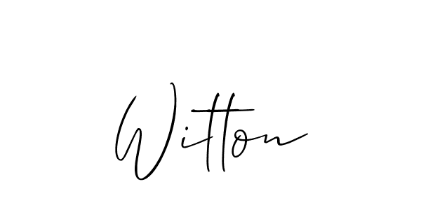 Make a beautiful signature design for name Witton. Use this online signature maker to create a handwritten signature for free. Witton signature style 2 images and pictures png