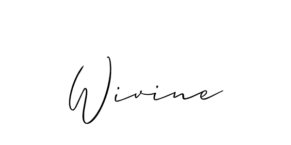 How to Draw Wivine signature style? Allison_Script is a latest design signature styles for name Wivine. Wivine signature style 2 images and pictures png