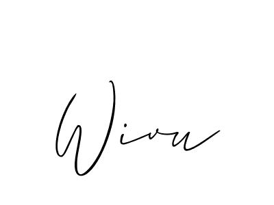 This is the best signature style for the Wivu name. Also you like these signature font (Allison_Script). Mix name signature. Wivu signature style 2 images and pictures png