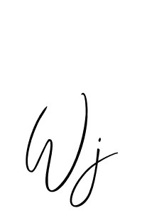 How to Draw Wj signature style? Allison_Script is a latest design signature styles for name Wj. Wj signature style 2 images and pictures png