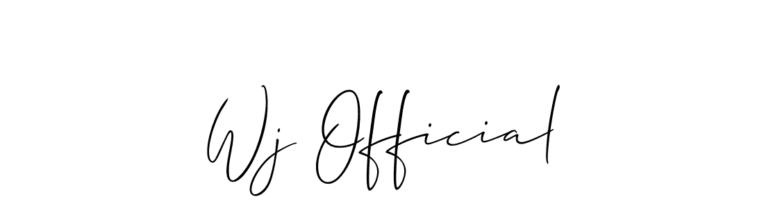 Make a beautiful signature design for name Wj Official. Use this online signature maker to create a handwritten signature for free. Wj Official signature style 2 images and pictures png