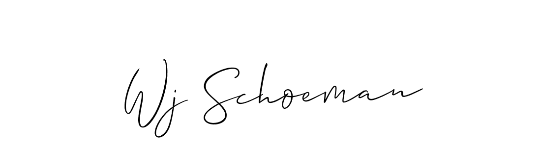 Also You can easily find your signature by using the search form. We will create Wj Schoeman name handwritten signature images for you free of cost using Allison_Script sign style. Wj Schoeman signature style 2 images and pictures png