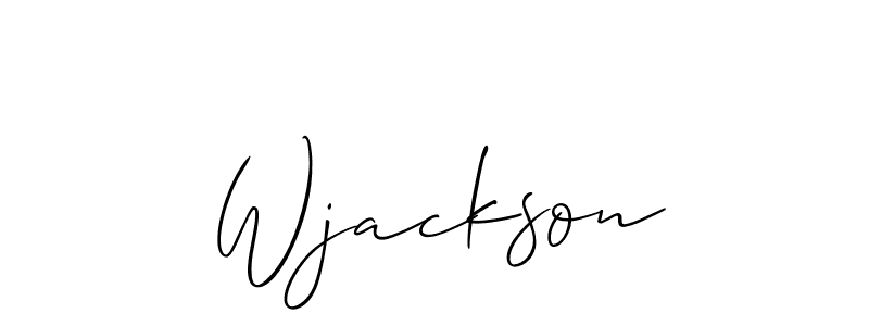 Make a beautiful signature design for name Wjackson. With this signature (Allison_Script) style, you can create a handwritten signature for free. Wjackson signature style 2 images and pictures png