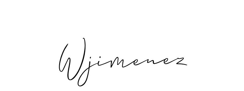 Make a short Wjimenez signature style. Manage your documents anywhere anytime using Allison_Script. Create and add eSignatures, submit forms, share and send files easily. Wjimenez signature style 2 images and pictures png