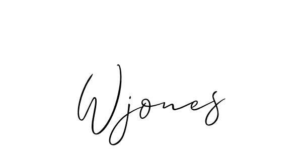 You can use this online signature creator to create a handwritten signature for the name Wjones. This is the best online autograph maker. Wjones signature style 2 images and pictures png