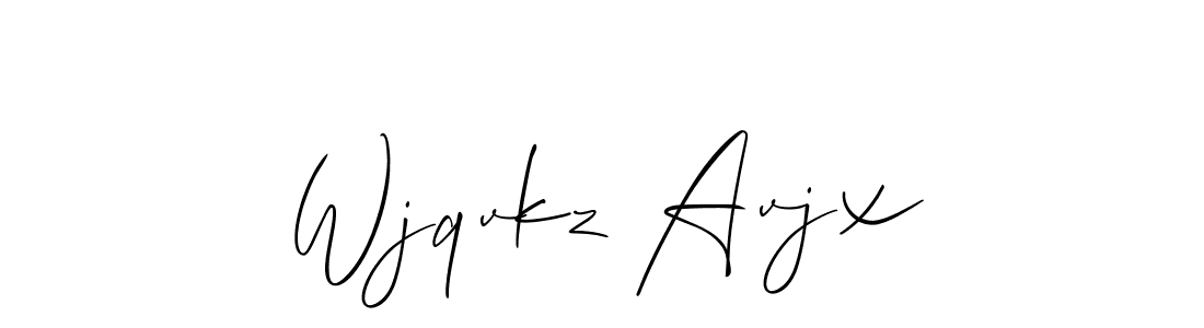 Once you've used our free online signature maker to create your best signature Allison_Script style, it's time to enjoy all of the benefits that Wjqvkz Avjx name signing documents. Wjqvkz Avjx signature style 2 images and pictures png