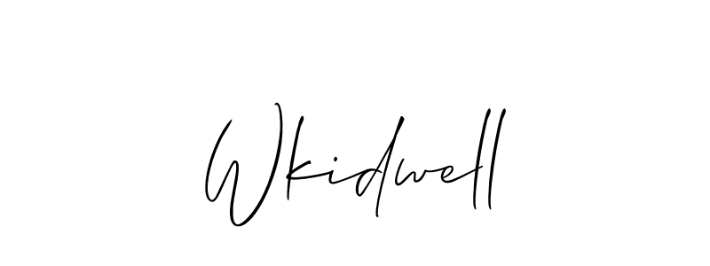 Similarly Allison_Script is the best handwritten signature design. Signature creator online .You can use it as an online autograph creator for name Wkidwell. Wkidwell signature style 2 images and pictures png