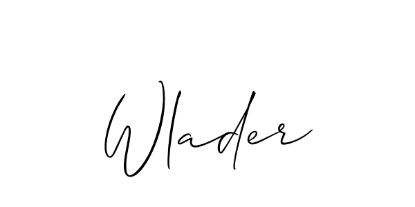 How to make Wlader name signature. Use Allison_Script style for creating short signs online. This is the latest handwritten sign. Wlader signature style 2 images and pictures png