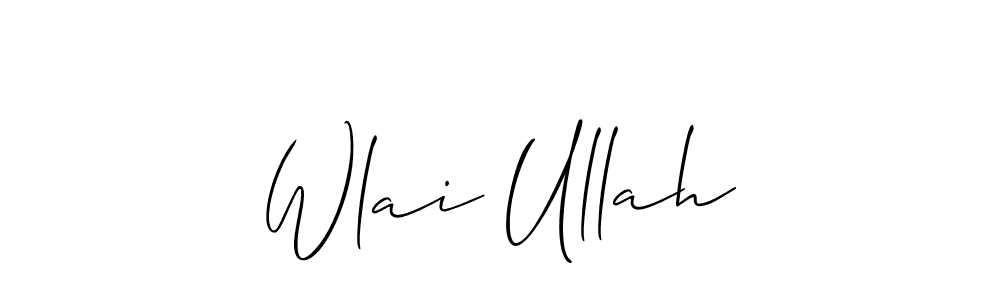 Make a short Wlai Ullah signature style. Manage your documents anywhere anytime using Allison_Script. Create and add eSignatures, submit forms, share and send files easily. Wlai Ullah signature style 2 images and pictures png