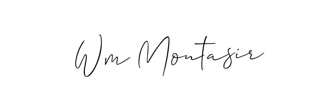 Once you've used our free online signature maker to create your best signature Allison_Script style, it's time to enjoy all of the benefits that Wm Montasir name signing documents. Wm Montasir signature style 2 images and pictures png