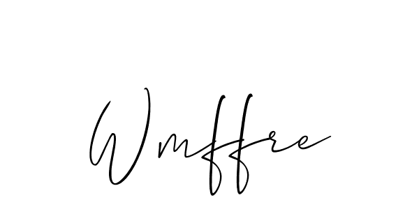 if you are searching for the best signature style for your name Wmffre. so please give up your signature search. here we have designed multiple signature styles  using Allison_Script. Wmffre signature style 2 images and pictures png