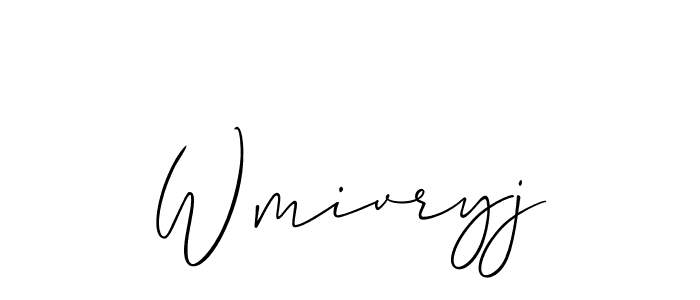 It looks lik you need a new signature style for name Wmivryj. Design unique handwritten (Allison_Script) signature with our free signature maker in just a few clicks. Wmivryj signature style 2 images and pictures png