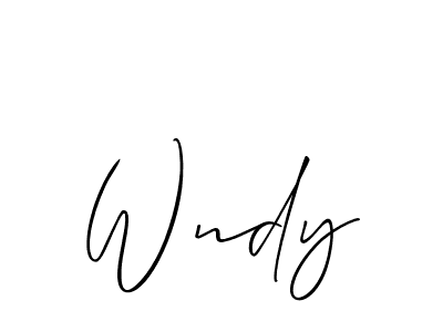 How to Draw Wndy signature style? Allison_Script is a latest design signature styles for name Wndy. Wndy signature style 2 images and pictures png