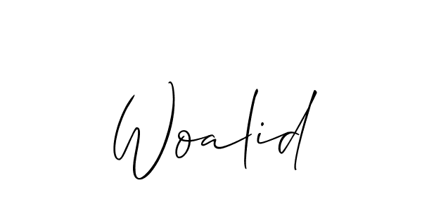 Best and Professional Signature Style for Woalid. Allison_Script Best Signature Style Collection. Woalid signature style 2 images and pictures png