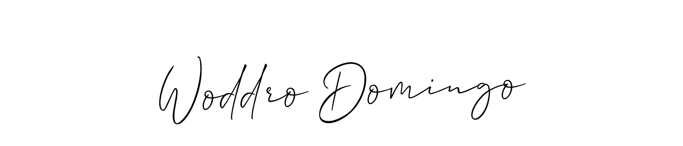 You can use this online signature creator to create a handwritten signature for the name Woddro Domingo. This is the best online autograph maker. Woddro Domingo signature style 2 images and pictures png