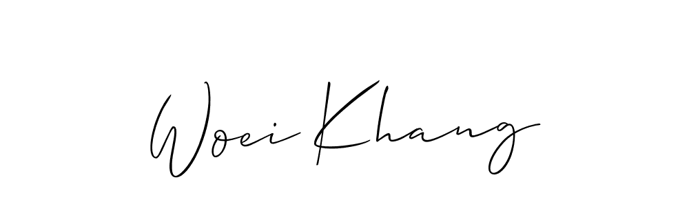 You can use this online signature creator to create a handwritten signature for the name Woei Khang. This is the best online autograph maker. Woei Khang signature style 2 images and pictures png