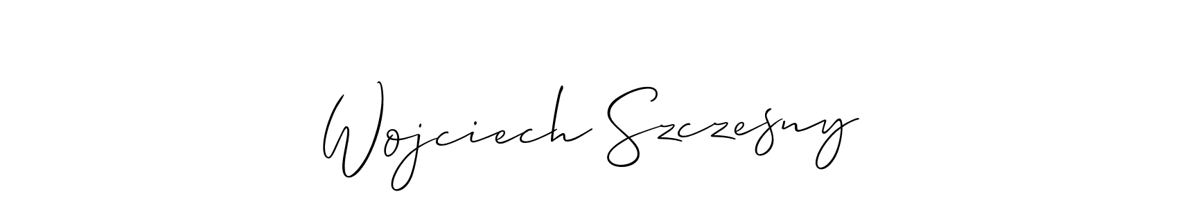 Wojciech Szczesny stylish signature style. Best Handwritten Sign (Allison_Script) for my name. Handwritten Signature Collection Ideas for my name Wojciech Szczesny. Wojciech Szczesny signature style 2 images and pictures png