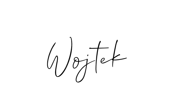 How to make Wojtek signature? Allison_Script is a professional autograph style. Create handwritten signature for Wojtek name. Wojtek signature style 2 images and pictures png