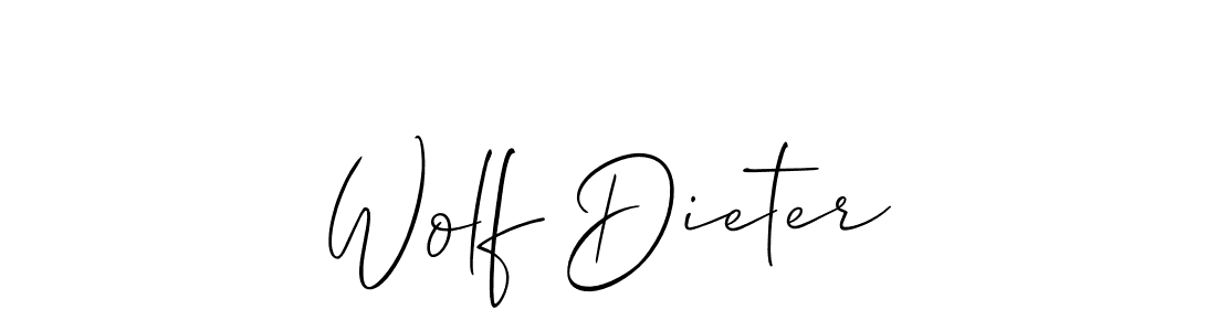 Design your own signature with our free online signature maker. With this signature software, you can create a handwritten (Allison_Script) signature for name Wolf Dieter. Wolf Dieter signature style 2 images and pictures png