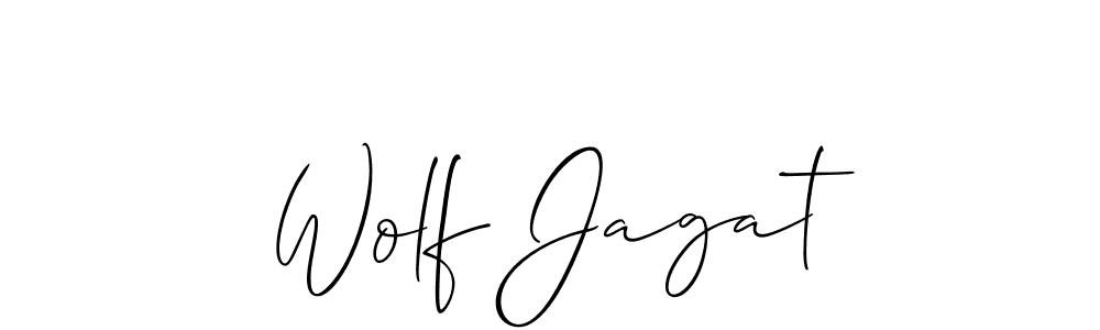 Allison_Script is a professional signature style that is perfect for those who want to add a touch of class to their signature. It is also a great choice for those who want to make their signature more unique. Get Wolf Jagat name to fancy signature for free. Wolf Jagat signature style 2 images and pictures png