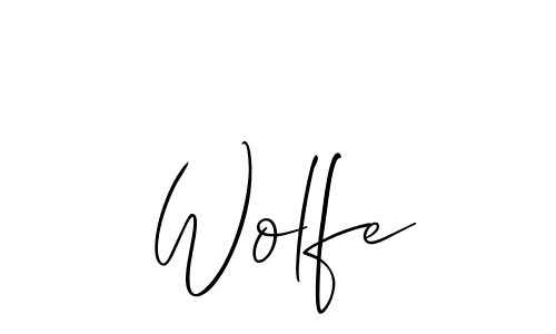 Wolfe stylish signature style. Best Handwritten Sign (Allison_Script) for my name. Handwritten Signature Collection Ideas for my name Wolfe. Wolfe signature style 2 images and pictures png