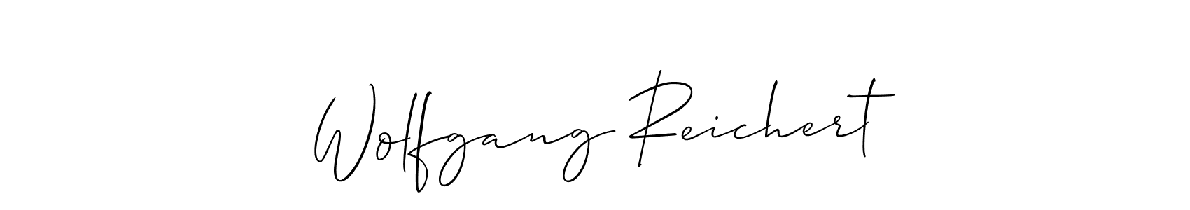 Also You can easily find your signature by using the search form. We will create Wolfgang Reichert name handwritten signature images for you free of cost using Allison_Script sign style. Wolfgang Reichert signature style 2 images and pictures png