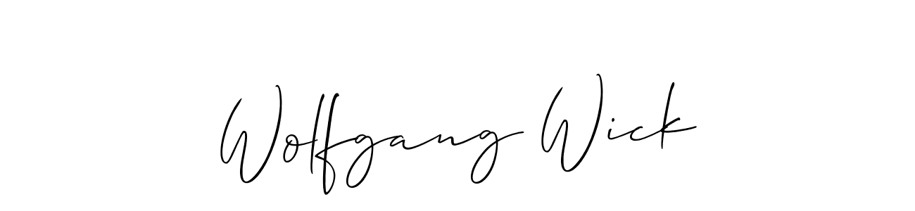 Make a beautiful signature design for name Wolfgang Wick. Use this online signature maker to create a handwritten signature for free. Wolfgang Wick signature style 2 images and pictures png