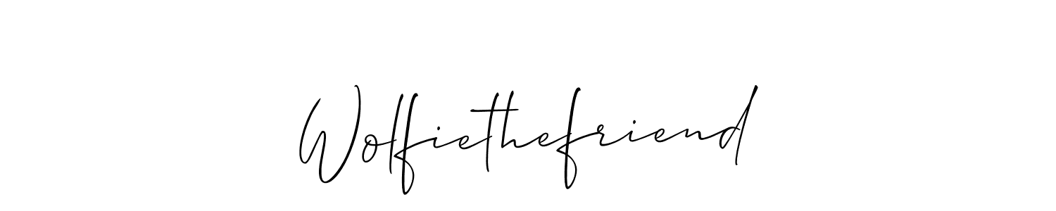 You can use this online signature creator to create a handwritten signature for the name Wolfiethefriend. This is the best online autograph maker. Wolfiethefriend signature style 2 images and pictures png