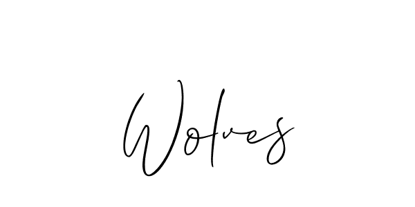The best way (Allison_Script) to make a short signature is to pick only two or three words in your name. The name Wolves include a total of six letters. For converting this name. Wolves signature style 2 images and pictures png