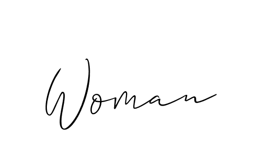 You should practise on your own different ways (Allison_Script) to write your name (Woman) in signature. don't let someone else do it for you. Woman signature style 2 images and pictures png