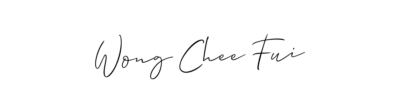 Make a beautiful signature design for name Wong Chee Fui. Use this online signature maker to create a handwritten signature for free. Wong Chee Fui signature style 2 images and pictures png