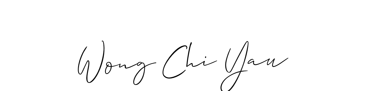 Make a beautiful signature design for name Wong Chi Yau. With this signature (Allison_Script) style, you can create a handwritten signature for free. Wong Chi Yau signature style 2 images and pictures png