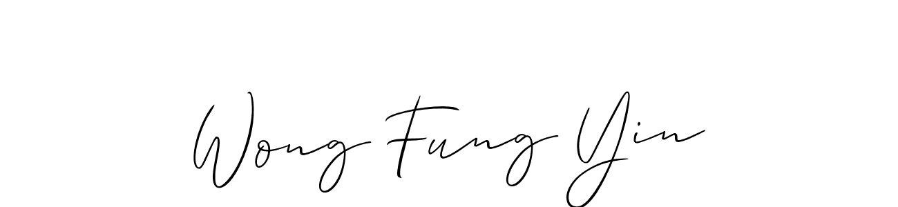 The best way (Allison_Script) to make a short signature is to pick only two or three words in your name. The name Wong Fung Yin include a total of six letters. For converting this name. Wong Fung Yin signature style 2 images and pictures png