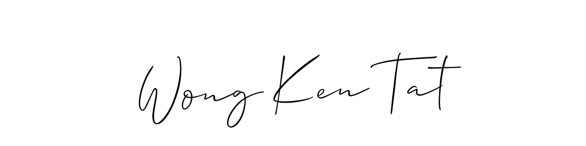 Create a beautiful signature design for name Wong Ken Tat. With this signature (Allison_Script) fonts, you can make a handwritten signature for free. Wong Ken Tat signature style 2 images and pictures png