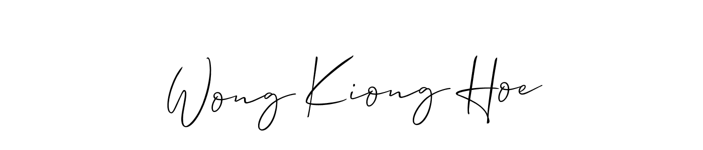 Design your own signature with our free online signature maker. With this signature software, you can create a handwritten (Allison_Script) signature for name Wong Kiong Hoe. Wong Kiong Hoe signature style 2 images and pictures png
